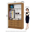 Ver imagem 5 de Closet de Casal Sevilha com 6 Gavetas Carioca Móveis Freijó
