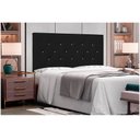 Ver imagem 3 de Cabeceira Painel Tânia King 195cm Corino Preto