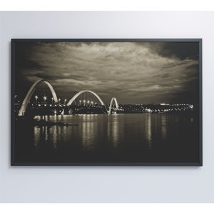 QUADRO PONTE JK BRASÍLIA - 120x80 cm - Tecido Canvas