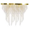 Lustre Pendente Plafon Império Cristal Crilik Pl7203 Dourado - 3