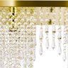 Lustre Pendente Plafon Império Cristal Crilik Pl7203 Dourado - 5