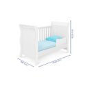 Ver imagem 3 de Jogo de Quarto Infantil Branco Berço Americano Colonial + Roupeiro e Cômoda Maria 4 Gavetas