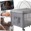 Ver imagem 4 de Berço Cercado Portatil Desmontavel Burigotto Serenata Grey