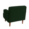 Poltrona Living Com Pés De Madeira Veludo Verde Lima Shop JM - 3