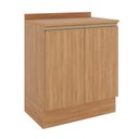 Ver imagem 3 de Balcão Planejado 2 Portas 80cm com Tampo Aroeira CabeCasa MadeiraOriginals Marrom/Cedro