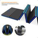 Ver imagem 4 de Tapete Yoga Exercícios Dobrável Multifunções Alça Eva Acolchoado 5sports:azul