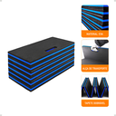 Ver imagem 5 de Tapete Yoga Exercícios Dobrável Multifunções Alça Eva Acolchoado 5sports:azul