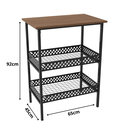 Ver imagem 3 de Fruteira de Chão para Cozinha Estilo Industrial com 2 Cestos