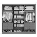 Ver imagem 2 de Guarda-Roupa Monte Carlo Larg. 2.32m 6 Portas 6 Gavetas - D Doro