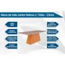 Ver imagem 7 de Sala de Jantar Completa Helena C- Tampo Madeirado C- Vidro 210x100cm e 6 Cadeiras Paola Nature-