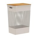 Ver imagem 1 de Cesto Organizador Grid com Tampa em Bambu 49L ou Bege
