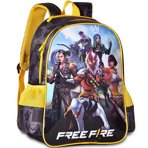Mochila Infantil Escolar Costas Free Fire Clio STYLE