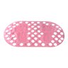 Tapete Para Banheiro Box Com Ventosa Antiderrapante Banho Seguro Criança Bebê Rosa Claro - 4