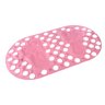 Tapete Para Banheiro Box Com Ventosa Antiderrapante Banho Seguro Criança Bebê Rosa Claro - 1