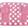 Tapete Para Banheiro Box Com Ventosa Antiderrapante Banho Seguro Criança Bebê Rosa Claro - 3