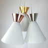 Pendente Sinus 4001 Branco com Cobre/1 - 5