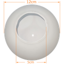 Ver imagem 2 de Globo Bolinha Vidro Branco Leitoso Fosco sem Colar 05x12