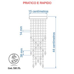 Kit 1 Império Cristal Crilik Ls7203 + 2 Pl7201 Dourado - 3