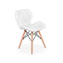 Ver imagem 5 de Conjunto de Mesa Dobrável Retrátil 1,40 Branco/Noronha Inox + 4 Cadeiras Slim - Branca