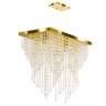 Lustre Pendente Plafon Império Cristal Crilik Ls7203 Dourado - 1