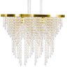 Lustre Pendente Plafon Império Cristal Crilik Ls7203 Dourado - 3