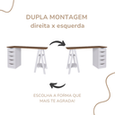 Ver mais imagens de Escrivaninha Spirit Ii - Nogal/branco 6018