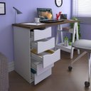 Ver imagem 3 de Escrivaninha Spirit Ii - Nogal/branco 6018