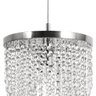 Lustre Pendente Plafon Redondo Cristal Crilik Ls7302 Cromado - 1