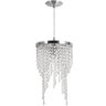 Lustre Pendente Plafon Redondo Cristal Crilik Ls7302 Cromado - 4