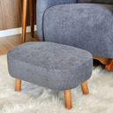 Ver imagem 3 de Poltrona Amamentação Puff Organite Base Canoa Bouclê Grafite - Harmonica Moveis