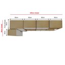 Ver imagem 5 de Closet Canto 6 Portas 8 Gavetas Infinity Savana/Branco
