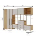 Ver imagem 4 de Closet Canto 6 Portas 8 Gavetas Infinity Savana/Branco