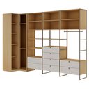 Ver imagem 3 de Closet Canto 6 Portas 8 Gavetas Infinity Savana/Branco