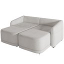 Ver imagem 6 de Sofá Cama para Sala de Estar 3 Lugares 236cm Montserrat K01 Bouclê Creme - Lyam Decor