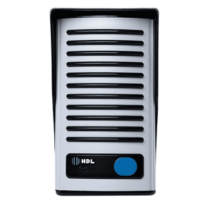 Interfone Porteiro Eletrônico Residencial F8-ntl Az-02 com Duplo Botão Hdl com Fechadura C90 Cinza