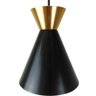 Kit 4 Pendente Sinus 4001 Preto com Dourado/1 - 4