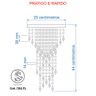 Kit 1 Império Cristal Crilik Pl7203 + 1 Pl7202 Cromado - 3