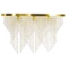 Lustre Pendente Plafon Império Cristal Crilik Pl7204 Dourado - 3