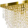 Lustre Pendente Plafon Império Cristal Crilik Pl7204 Dourado - 6