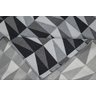 Par de Tapetes Jacquard Antiderrapante Cozinha Banheiro Quarto Sala Estampa Geométrica:losango Preto - 3