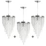 Kit 3 Lustre Redondo Crilik Ls7302 Cromado - 1