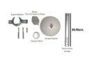 Ver imagem 2 de Kit de Instalação Fácil P/ Ventilador de Teto - Haste C/ 20cm. e Acessórios de Acabamento Branco