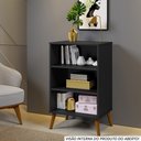 Ver imagem 2 de Sapateira Cali em Mdf Base Madeira 2 Portas e 3 Prateleiras:preto