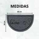 Ver imagem 4 de Capacho Tapete Porta Entrada Meia Lua 38x60 My Home Cinza