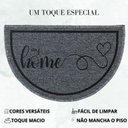 Ver imagem 3 de Capacho Tapete Porta Entrada Meia Lua 38x60 My Home Cinza