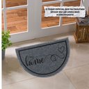 Ver imagem 2 de Capacho Tapete Porta Entrada Meia Lua 38x60 My Home Cinza