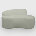Ver imagem 7 de Kit 2 Poltronas com Sofá Curvo 2 Lugares Feijão Forma Orgânica Bouclé