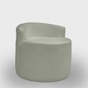 Ver imagem 6 de Kit 2 Poltronas com Sofá Curvo 2 Lugares Feijão Forma Orgânica Bouclé