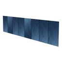 Ver imagem 2 de Cabeceira Modular Estofada Adesiva Autocolante Queen 1,60 - Azul