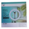Ring Light 8 Pol 20 Cm Tripé Mesa Suporte Celular Câmeras Cor da Estrutura Preto Cor da Luz Branco-q - 2